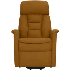 TRUE DEAL Fauteuil Inclinable Marron Similicuir Daim -Pas Cher Fauteuil Magasin 57845826 3