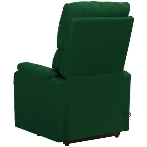 TRUE DEAL Fauteuil De Massage Inclinable Vert Foncé Tissu 6 TRUE DEAL Fauteuil De Massage Inclinable Vert Foncé Tissu – Image 4