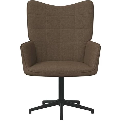 TRUE DEAL Chaise De Relaxation Marron Tissu 4 TRUE DEAL Chaise De Relaxation Marron Tissu – Image 2