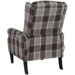 TRUE DEAL Fauteuil De Massage Inclinable Marron Tissu 10 TRUE DEAL Fauteuil De Massage Inclinable Marron Tissu -Pas Cher Fauteuil Magasin 57845898 4