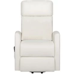 TRUE DEAL Fauteuil Inclinable De Massage Crème Similicuir 9 TRUE DEAL Fauteuil Inclinable De Massage Crème Similicuir -Pas Cher Fauteuil Magasin 57845905 3