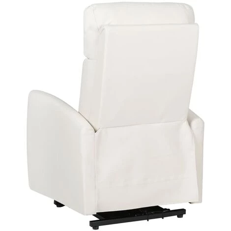 TRUE DEAL Fauteuil Inclinable De Massage Crème Similicuir 7 TRUE DEAL Fauteuil Inclinable De Massage Crème Similicuir – Image 5
