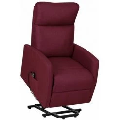 TRUE DEAL Fauteuil Inclinable Violet Tissu