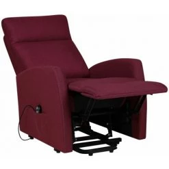 TRUE DEAL Fauteuil Inclinable Violet Tissu -Pas Cher Fauteuil Magasin 57845909 5