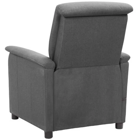 TRUE DEAL Fauteuil De Massage Inclinable Gris Clair Tissu 5 TRUE DEAL Fauteuil De Massage Inclinable Gris Clair Tissu – Image 3