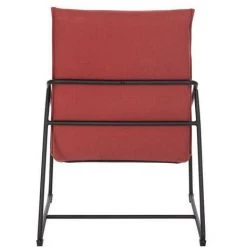 AUTRES LOGAN Fauteuil - Pieds En Métal - Tissu Orange Foncé - L 65 X P 84 X H 88 Cm -Pas Cher Fauteuil Magasin 57867325 5