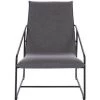 AUTRES LOGAN Fauteuil - Pieds En Métal - Tissu Gris - L 65 X P 84 X H 88 Cm -Pas Cher Fauteuil Magasin 57867332 1