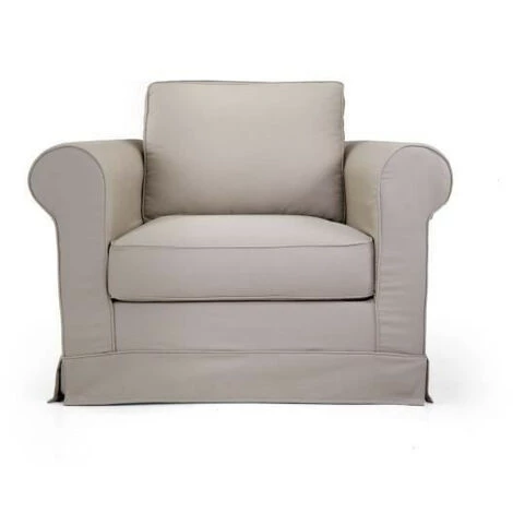AUTRES ROY Fauteuil Tissu Beige - L 92 X P 84 X H 81 Cm 4 AUTRES ROY Fauteuil Tissu Beige - L 92 X P 84 X H 81 Cm – Image 2