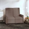 Fauteuil De Massage Inclinable à 2 Places Tissu Taupe VidaXL 1 Fauteuil De Massage Inclinable à 2 Places Tissu Taupe VidaXL -Pas Cher Fauteuil Magasin 57912310 1