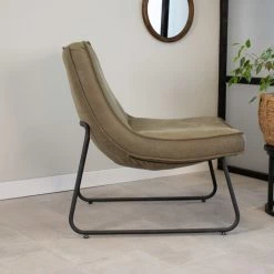 DIMEHOUSE Lowen Fauteuil Industriel Vert - Vert -Pas Cher Fauteuil Magasin 58064168 3