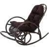 DéCOSHOP26 Fauteuil Chaise à Bascule Rocking Chair Relaxation Design Rustique En Rotin Marron Coussin Marron - Marron 2 DéCOSHOP26 Fauteuil Chaise à Bascule Rocking Chair Relaxation Design Rustique En Rotin Marron Coussin Marron - Marron -Pas Cher Fauteuil Magasin 58088925 1