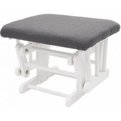 DéCOSHOP26 Fauteuil Chaise à Bascule Rocking Chair Avec Repose-pieds Relaxation Design Rustique En Bois De Bouleau Blanc Et Tissu Gris Foncé - Gris 9 DéCOSHOP26 Fauteuil Chaise à Bascule Rocking Chair Avec Repose-pieds Relaxation Design Rustique En Bois De Bouleau Blanc Et Tissu Gris Foncé - Gris -Pas Cher Fauteuil Magasin 58089865 3