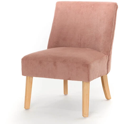 Amadeus - Fauteuil DAG Rose Côtelé En Velours - Multicolore 3 Amadeus - Fauteuil DAG Rose Côtelé En Velours - Multicolore