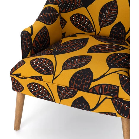 Amadeus - Fauteuil SIERA Or En Coton - Multicolore 4 Amadeus - Fauteuil SIERA Or En Coton - Multicolore – Image 2