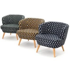 Amadeus - Fauteuil Dagmard Jasper Vert En Coton Et Polyester - Vert -Pas Cher Fauteuil Magasin 58225369 3