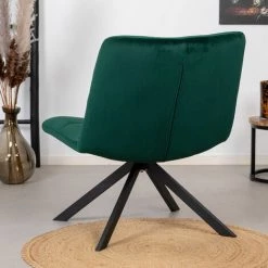 DIMEHOUSE Eevi Fauteuil Industriel Vert Foncé Velours - Vert 9 DIMEHOUSE Eevi Fauteuil Industriel Vert Foncé Velours - Vert -Pas Cher Fauteuil Magasin 58242456 3