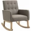 DéCOSHOP26 Fauteuil à Bascule Rocking Chair Design Moderne Dossier Capitonné En Tissu Pieds En Bois Tissu Taupe - Taupe 2 DéCOSHOP26 Fauteuil à Bascule Rocking Chair Design Moderne Dossier Capitonné En Tissu Pieds En Bois Tissu Taupe - Taupe -Pas Cher Fauteuil Magasin 58320350 1