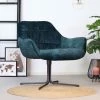 DIMEHOUSE Lizzy Fauteuil Industriel Bleu Foncé Velours - Bleu -Pas Cher Fauteuil Magasin 58331418 1