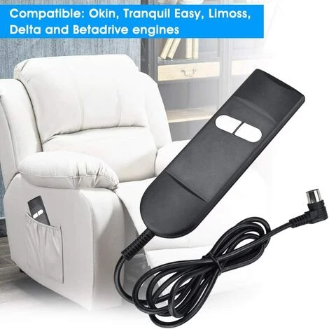 ABCRITAL Commande Manuelle Fauteuil À 2 Boutons Inclinable Télécommande Interrupteur Pour Fauteuil Électrique Pour Fauteuil Élévateur, Canapé Électrique, Fauteuil Inclinable 6 ABCRITAL Commande Manuelle Fauteuil À 2 Boutons Inclinable Télécommande Interrupteur Pour Fauteuil Électrique Pour Fauteuil Élévateur, Canapé Électrique, Fauteuil Inclinable – Image 4