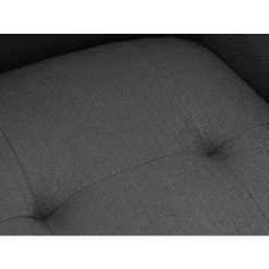 VENTE-UNIQUE.COM Fauteuil Capitonné En Tissu Gris FANGO - Gris -Pas Cher Fauteuil Magasin 58381696 4