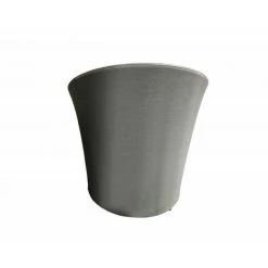 MEUBLETMOI Lot De 2 Fauteuils De Jardin Rond Gris En Textilène - KIMI - Gris -Pas Cher Fauteuil Magasin 58392086 5