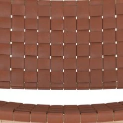 RENDEZ VOUS DéCO Fauteuil Kuna En Teck Et Cuir Tressé Marron - Marron -Pas Cher Fauteuil Magasin 58480526 4