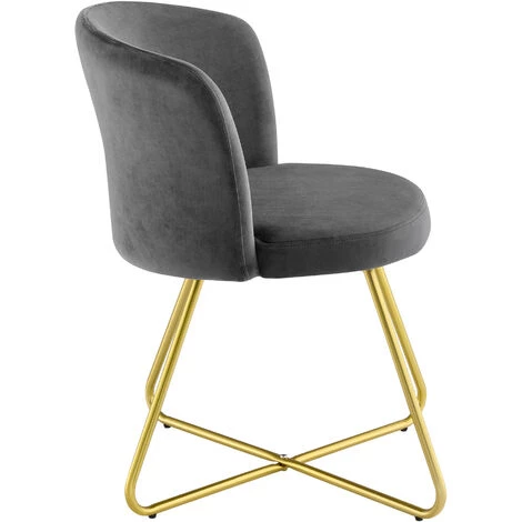 NOVA 2 Fauteuils Pour Les Lignes Suspentes De Salle D'attente En Métal En Métal Velours Gris Foncé 5 NOVA 2 Fauteuils Pour Les Lignes Suspentes De Salle D'attente En Métal En Métal Velours Gris Foncé – Image 3