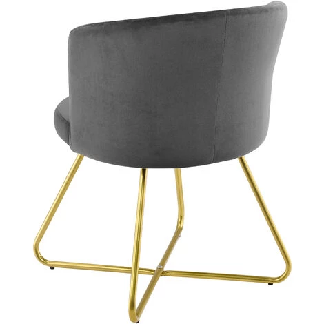 NOVA 2 Fauteuils Pour Les Lignes Suspentes De Salle D'attente En Métal En Métal Velours Gris Foncé 6 NOVA 2 Fauteuils Pour Les Lignes Suspentes De Salle D'attente En Métal En Métal Velours Gris Foncé – Image 4