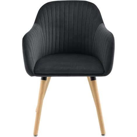 NOVA Fauteuil Pour Salle D'attente Studio Petit Salon Couleurs De Velours Couleur : Gris Foncé 5 NOVA Fauteuil Pour Salle D'attente Studio Petit Salon Couleurs De Velours Couleur : Gris Foncé – Image 3