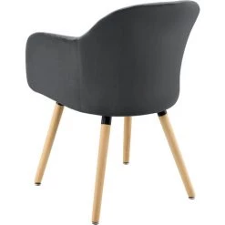 NOVA Fauteuil Pour Salle D'attente Studio Petit Salon Couleurs De Velours Couleur : Gris Foncé 10 NOVA Fauteuil Pour Salle D'attente Studio Petit Salon Couleurs De Velours Couleur : Gris Foncé -Pas Cher Fauteuil Magasin 58598368 4