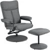NOVA Fauteuil Avec Repose-pieds Pour Le Studio Casa Poggiapiedi En Différentes Couleurs Tissu Couleur : GRIS 2 NOVA Fauteuil Avec Repose-pieds Pour Le Studio Casa Poggiapiedi En Différentes Couleurs Tissu Couleur : GRIS -Pas Cher Fauteuil Magasin 58598708 1