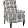 INLIFE Fauteuil De Massage Inclinable Gris Tissu - Gris -Pas Cher Fauteuil Magasin 58690996 1