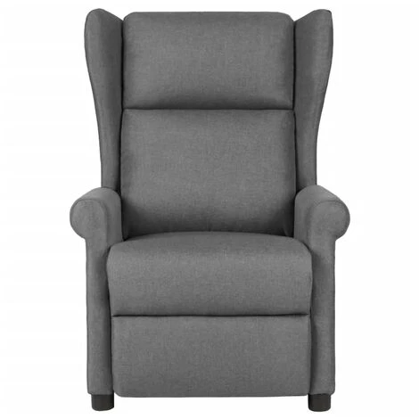INLIFE Fauteuil Inclinable De Massage électrique Gris Clair Tissu - Gris 5 INLIFE Fauteuil Inclinable De Massage électrique Gris Clair Tissu - Gris – Image 3