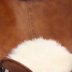 DIMEHOUSE Livin Papillon Fauteuil Industriel Cognac Cuir - Marron -Pas Cher Fauteuil Magasin 58819670 5