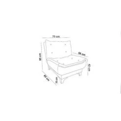 COTECOSY Chaise / Fauteuil Convertible Lefkada Tissu Vert - Vert -Pas Cher Fauteuil Magasin 59104448 5