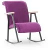 COTECOSY Fauteuil à Bascule Vitocha Tissu Violet - Violet