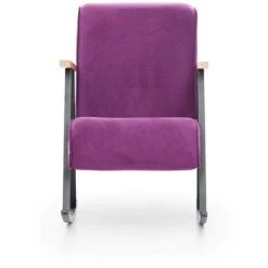 COTECOSY Fauteuil à Bascule Vitocha Tissu Violet - Violet 10 COTECOSY Fauteuil à Bascule Vitocha Tissu Violet - Violet -Pas Cher Fauteuil Magasin 59104531 4