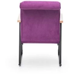 COTECOSY Fauteuil à Bascule Vitocha Tissu Violet - Violet 11 COTECOSY Fauteuil à Bascule Vitocha Tissu Violet - Violet -Pas Cher Fauteuil Magasin 59104531 5