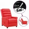 Fauteuil Releveur Inclinable Similicuir Rouge VidaXL 2 Fauteuil Releveur Inclinable Similicuir Rouge VidaXL -Pas Cher Fauteuil Magasin 59117844 1