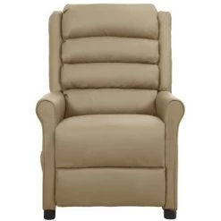 VidaXL Fauteuil Releveur Inclinable De Massage Similicuir Cappuccino - Brun -Pas Cher Fauteuil Magasin 59117856 3