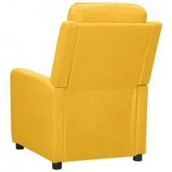 Fauteuil Releveur Inclinable Tissu Jaune VidaXL 11 Fauteuil Releveur Inclinable Tissu Jaune VidaXL -Pas Cher Fauteuil Magasin 59117933 5