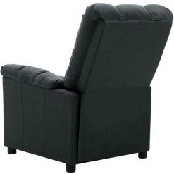 INLIFE Fauteuil De Massage Inclinable électrique Gris Foncé Tissu - Gris -Pas Cher Fauteuil Magasin 59172196 5