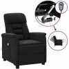 INLIFE Fauteuil Inclinable électrique De Massage Noir Similicuir Daim - Noir -Pas Cher Fauteuil Magasin 59173015 1