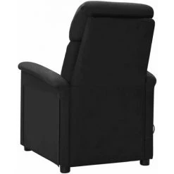 INLIFE Fauteuil Inclinable électrique De Massage Noir Similicuir Daim - Noir -Pas Cher Fauteuil Magasin 59173015 5