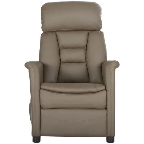 INLIFE Fauteuil Inclinable électrique De Massage Gris Similicuir - Gris 5 INLIFE Fauteuil Inclinable électrique De Massage Gris Similicuir - Gris – Image 3