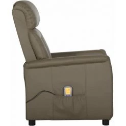 INLIFE Fauteuil Inclinable électrique De Massage Gris Similicuir - Gris 11 INLIFE Fauteuil Inclinable électrique De Massage Gris Similicuir - Gris -Pas Cher Fauteuil Magasin 59173042 5