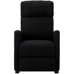 INLIFE Fauteuil De Massage Inclinable Noir Tissu - Noir 8 INLIFE Fauteuil De Massage Inclinable Noir Tissu - Noir -Pas Cher Fauteuil Magasin 59173108 2