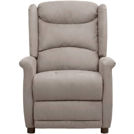 Fauteuil Releveur Inclinable Tissu Microfibre Taupe VidaXL 5 Fauteuil Releveur Inclinable Tissu Microfibre Taupe VidaXL – Image 3