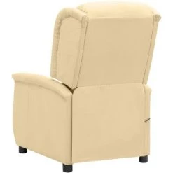 Fauteuil Releveur Inclinable De Massage Tissu Microfibre Crème VidaXL 10 Fauteuil Releveur Inclinable De Massage Tissu Microfibre Crème VidaXL -Pas Cher Fauteuil Magasin 59200004 4