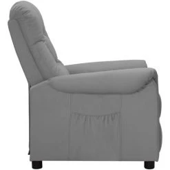 Fauteuil Releveur Inclinable Similicuir Gris VidaXL -Pas Cher Fauteuil Magasin 59200031 4